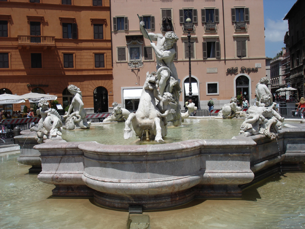 Fountain of Neptune. Piazza Navona