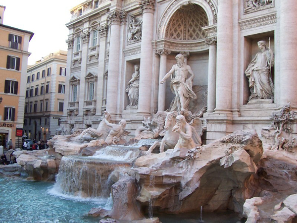 The Trevi Fountain by Bernini (under repair as of May 2014)