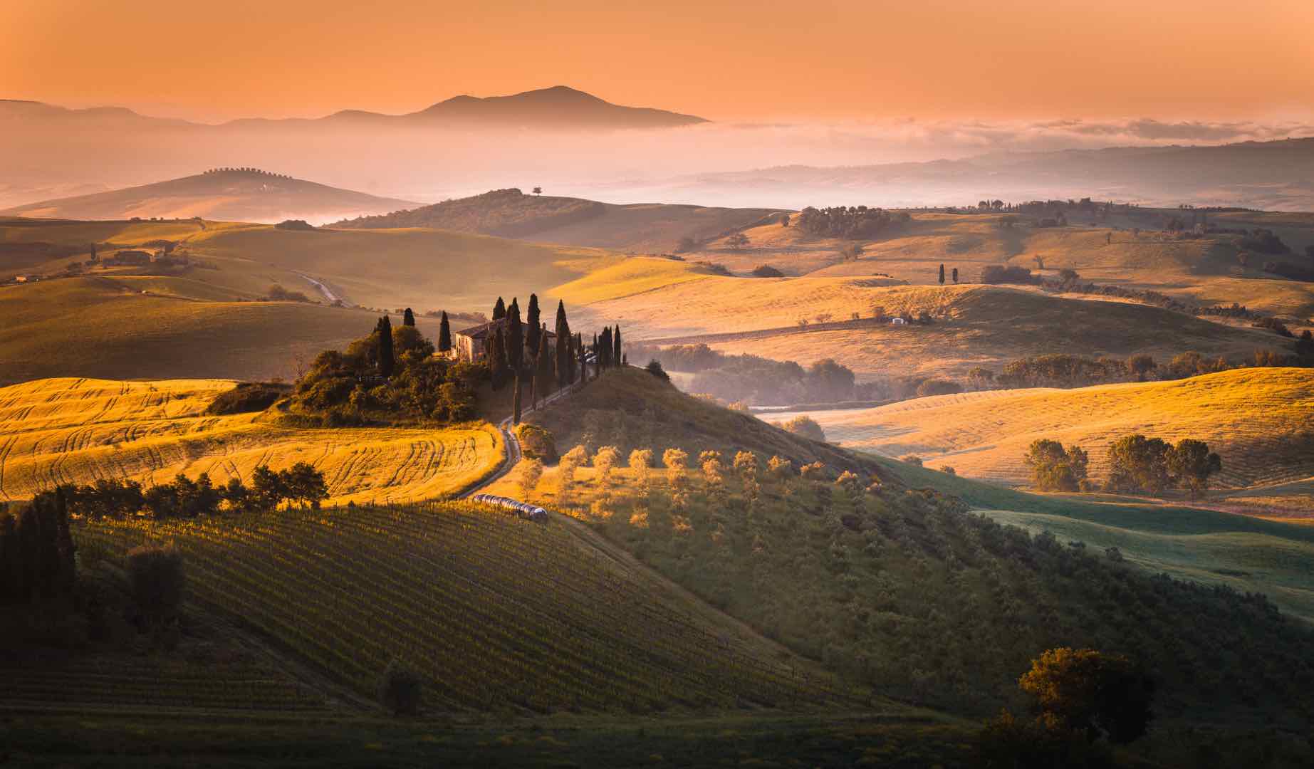 Incredible UNESCO Sites in Italy for your Itinerary by Italy Perfect Tuscany sunrise