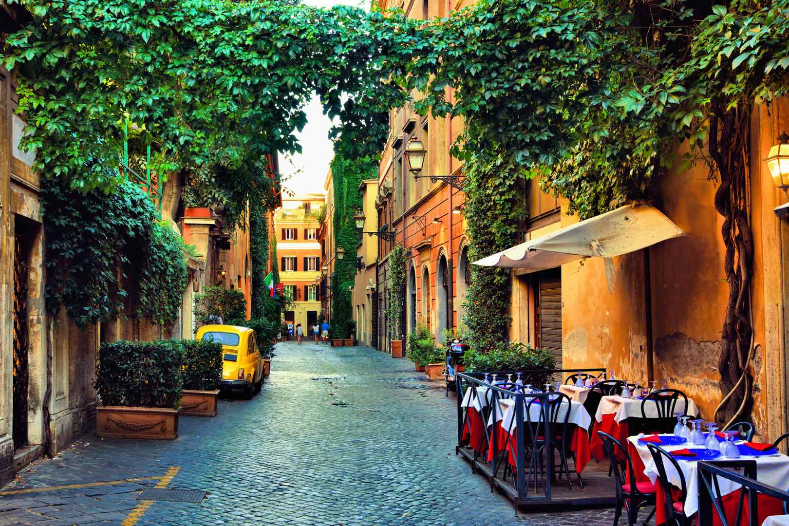 streeet in Rome's Monti neighborhood