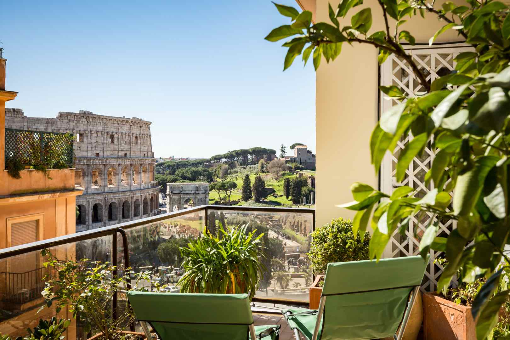 Monti neighborhood apartment terrace