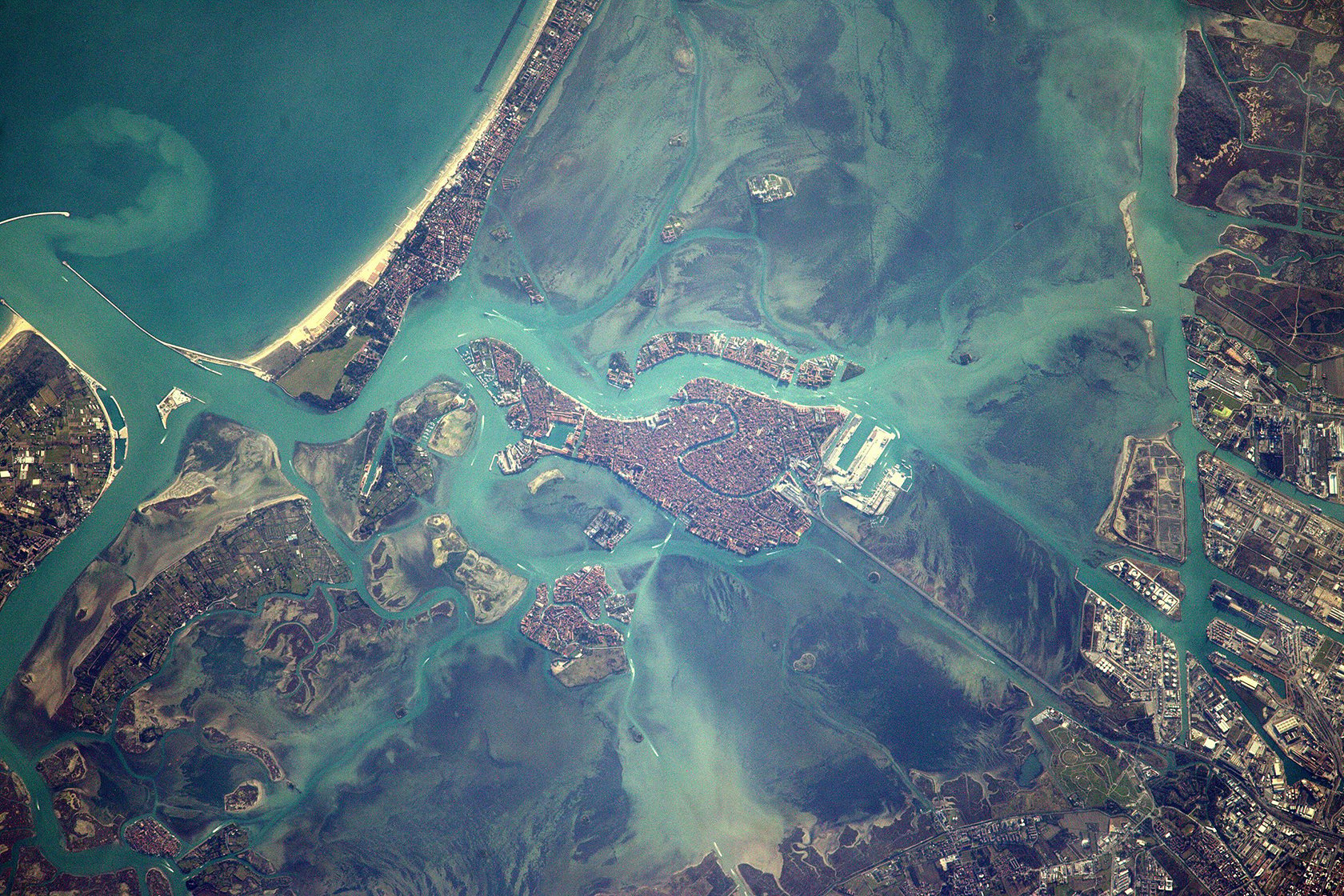 Venetian Lagoon from space